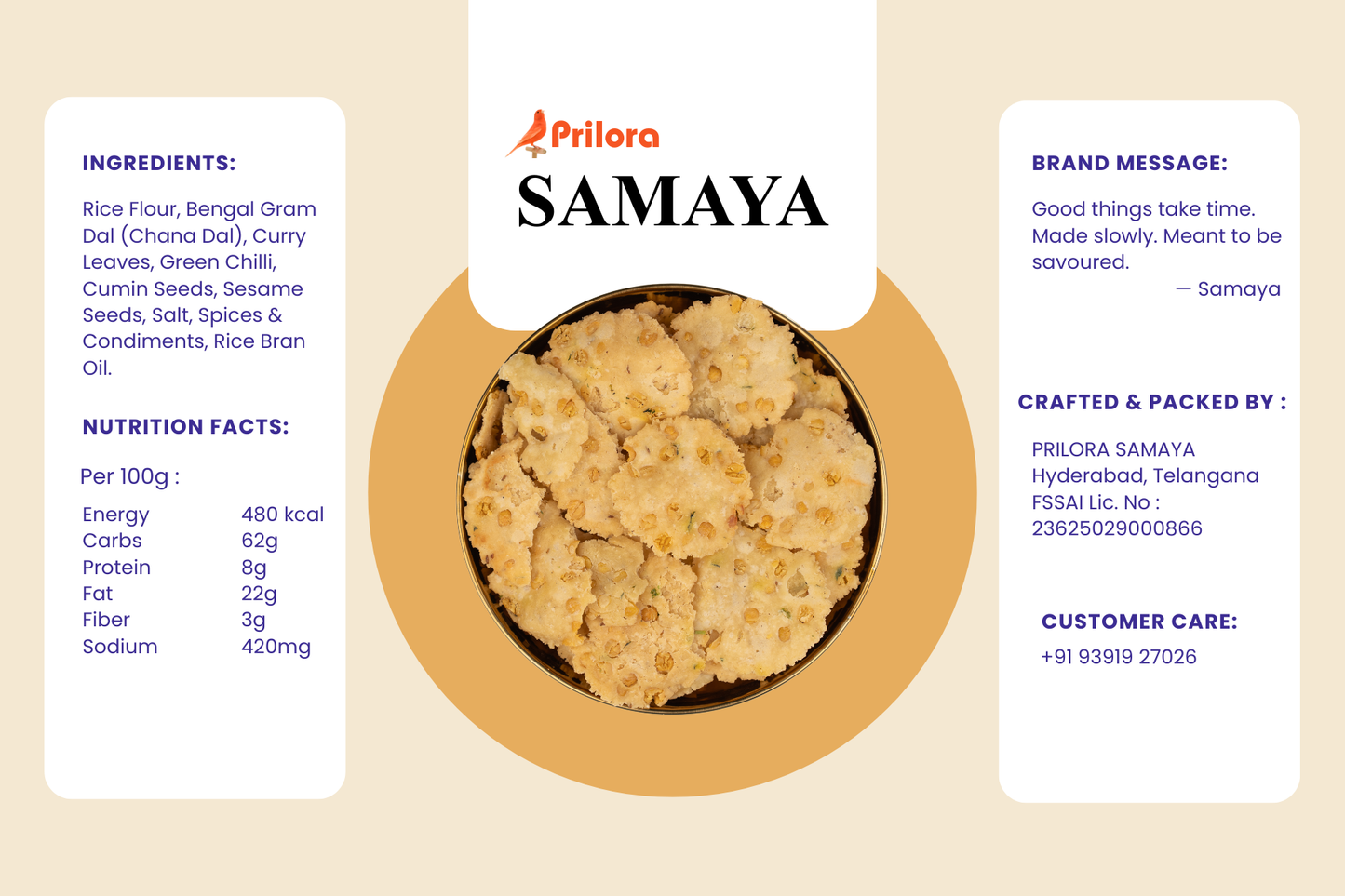 Samaya Chekkalu – 105 g